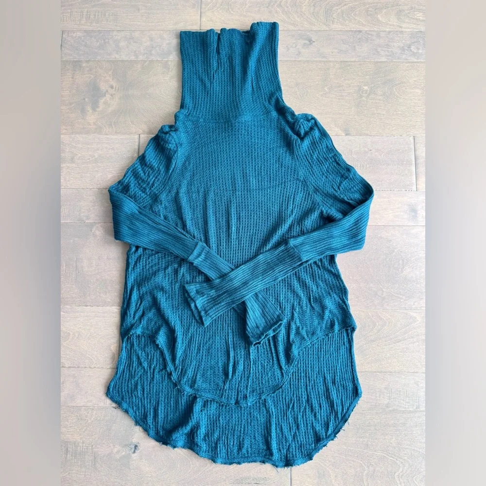 Free People/We The Free Kristina Drippy Waffle Knit Tunic/Sweater